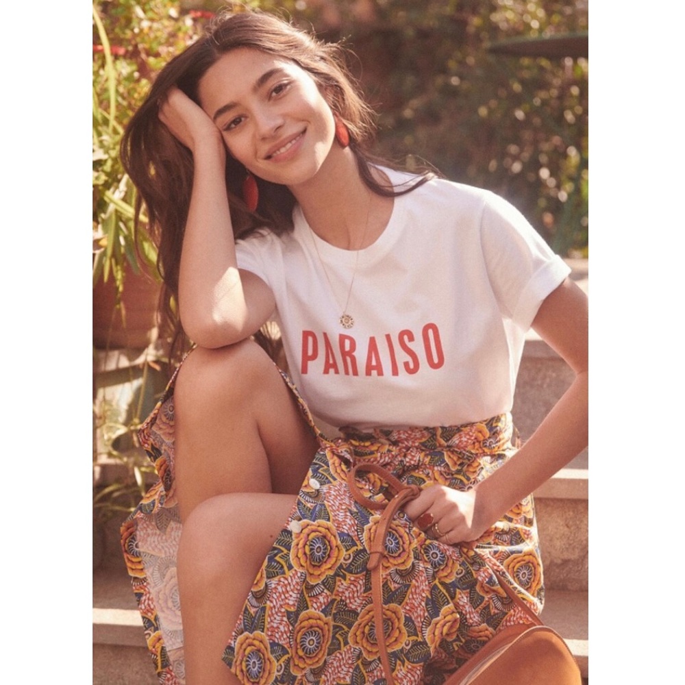🆕 Sézane Paraiso T-shirt - Picture 2 of 5